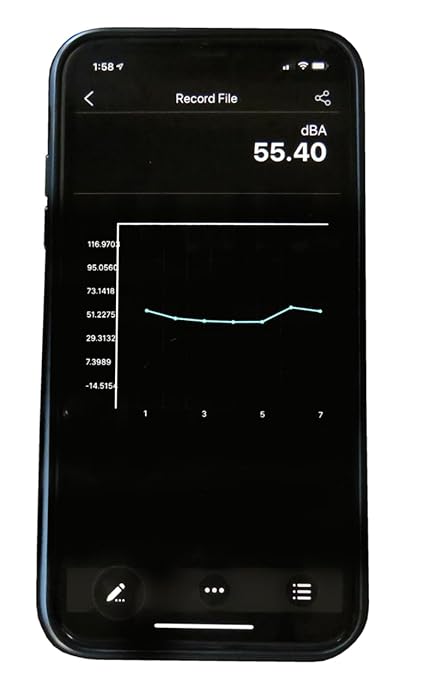 Sper Scientific Decibel Meter 850019 w/Bluetooth, Sound Level Meter 35 to 130 dB, SPL Meter A/C Weighted, Dual Range, Max/Min & Data Hold, Compact Audio Noise Measuring Device, Large Backlit Display
