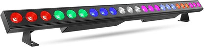 LED Stage Wash Light Bar - OPPSK 150W 6IN1 RGBWA+UV Color Changing Linear Wall Washer DJ Light Bar by DMX 8 Zones Control Sound Activated Uplight for Event Party Church Wedding Stage Lighting