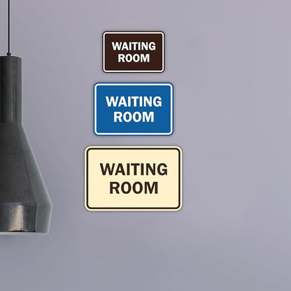 Signs ByLITA Classic Framed Waiting Room (Red) - Medium 2 Pack
