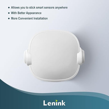 Lenink Wall Mount Compatible with Ecobee Smart Sensor, 2 Pack Smart Sensor Wall Holder Replacement Intelligent Robot Model, Not Suitable for 2nd Generation (White)
