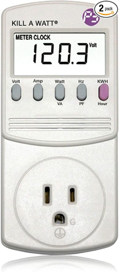 2-Pack P3 P4400 Kill A Watt Electricity Usage Monitor (2-Pack)
