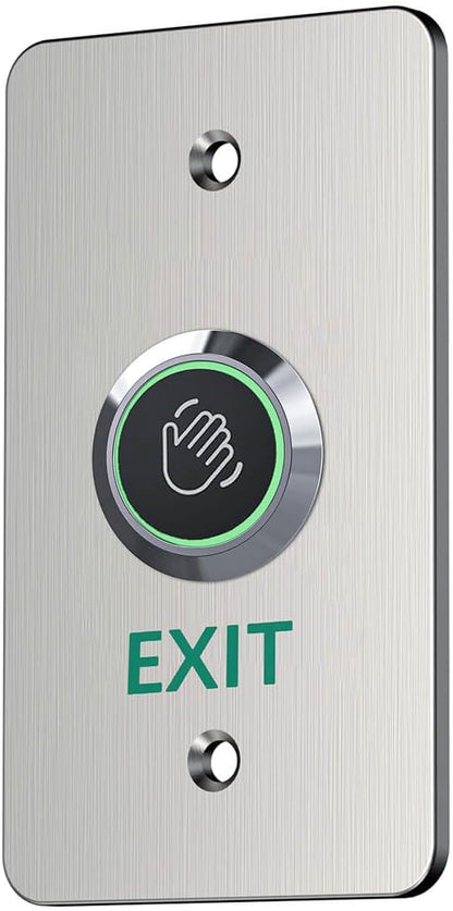 Infrared Sensor Exit Button IR Touchless Door Release 304 Stainless Steel IP67 Waterproof with LED Indicator for Access Control Systems