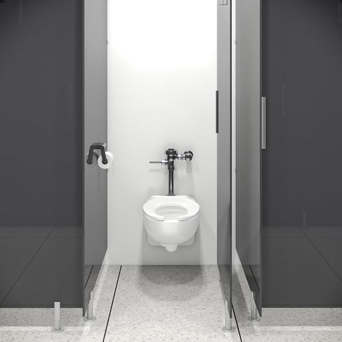 Sloan Royal 186 Exposed Manual Urinal Flushometer, 0.125 GPF Flush Valve - Single Flush, Non-Hold-Open Handle, Fixture Connection Top Spud, Polished Chrome Finish, 3912633