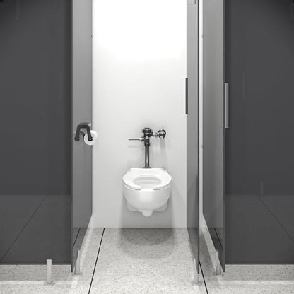 Sloan Royal 186 Exposed Manual Urinal Flushometer, 0.125 GPF Flush Valve - Single Flush, Non-Hold-Open Handle, Fixture Connection Top Spud, Polished Chrome Finish, 3912633