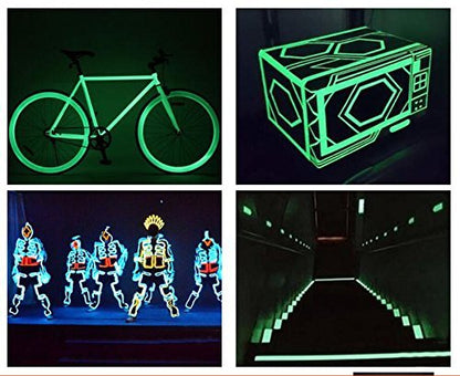 Glow in The Dark Tape - 65 FT X 0.5 Inch Luminous Photoluminescent/Luminescent Emergency Roll Safety Egress Markers Stairs, Walls, Steps, Exit Sign. Glowing Pro Theatre Stage Floor (65 ft X 0.5 inch)