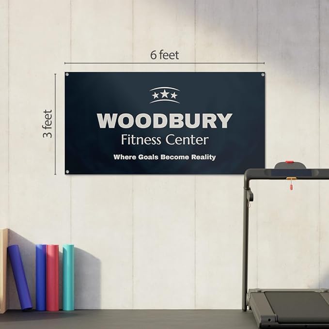 Staples Custom Scrim Vinyl Banner - 72" x 36" Quote Banner with 4 Grommets - Durable Outdoor Sign for Events, Promotions, and Business Advertising (American Flag)