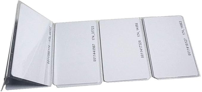 Meikuler 125Khz RFID Proximity Cards, 0.8mm ID Card for Door Entry Access Control System and Attendance, Read only (200)