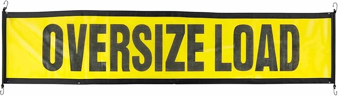 Mytee Products Oversize Load Banners, Flags, and Magnets Kit - Includes 2 Stretch Cord Oversize Load Banners, 4 Magnets, and 8 DOT Compliant Red Safety Flags 18" x 18" (4 with Wire Loop, 4 with Dowels)