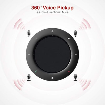 4K Conference Room Camera System, AI Auto-Tracking PTZ Camera 15x Zoom(3x Optical) with Bluetooth Speakerphone Set, 120° Wide-Angle, 16-Foot Mic Pickup, for Zoom YouTube Teams OBS and More