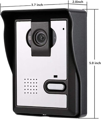 Video Door Phone System, 4.3 Inches Clear LCD Monitor Wired Video Intercom Doorbell Kits, IR Night Vision Outdoor Camera Door Intercom, Doorphone Telephone Style for Home Improvement