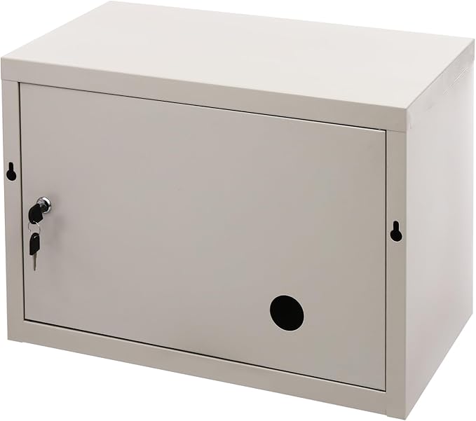 6 Door Cell Phone Locker with Charging Station, Rechargeable Mobile Device Phones Storage Cabinet with Anti-Interlocking Lock for Office Classroom Hotel (6 Slots)