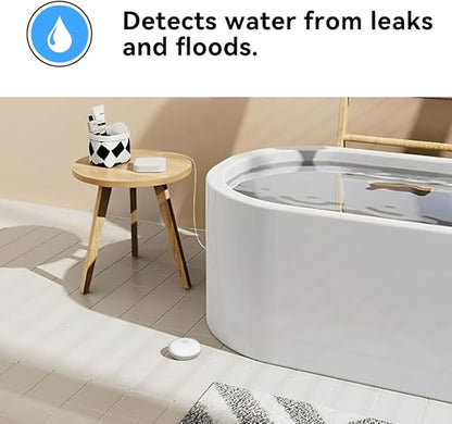 Heiman WiFi Water Leak Detectors for Home, Smart Water Sensor Alarm, 75 dB Water Flooding Alerts and App Remote Notifications, Leak and Drip Detectors, Basement, underground, Kitchen, Laundry (1 Pack)