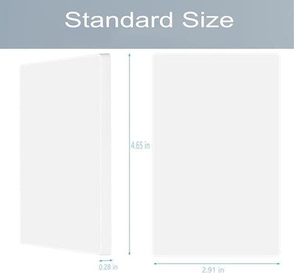 1-Gang Screwless Blank Wall Plate Cover Blank Switch Outlet Electrical Faceplate for Light Switch, Receptacle, Dimmers, USB Outlet, GFCI, Child Safe Cover Plate, White (4-Pack)