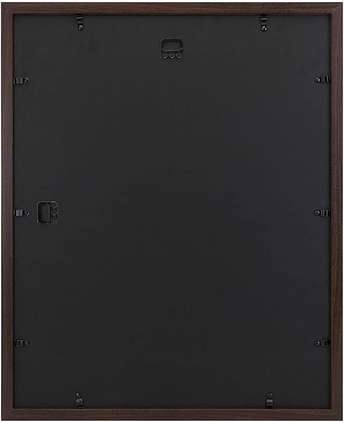 Golden State Art, 16x20 Picture Frame with Mat for 11x14 - High Definition Glass Wall Mounting Horizontal Vertical Display (Brown, 1 Pack)