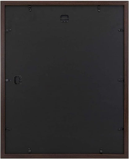 Golden State Art, 16x20 Picture Frame with Mat for 11x14 - High Definition Glass Wall Mounting Horizontal Vertical Display (Brown, 1 Pack)