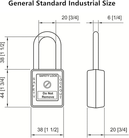 Lockout Tagout Locks, Safety Padlock, Loto Locks Keyed Differently Lock Out Tag Out 50 pcs Safety Padlocks Plastic with 50 Lockout TagOut Tags Red