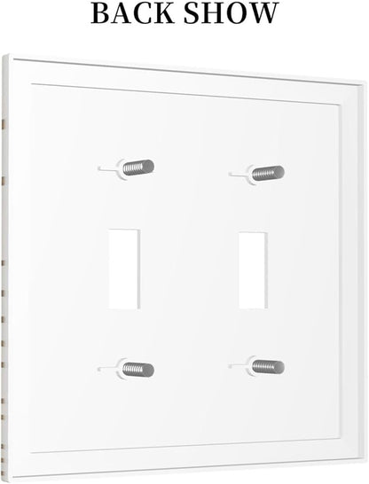 Decorative Light Switch Cover Plate Boho Mid Century Gold Sun Sunbeams 2 Gang Outlet Covers Double Toggle Wall Plates for Electrical Outlets Switch Plate Covers Faceplate for Bedroom Decor