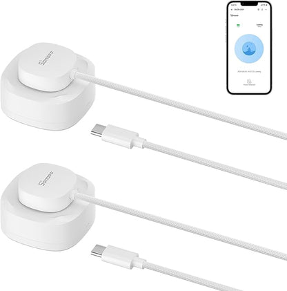 SONOFF SNZB-05P Zigbee Water Leak Sensor with Detection Cable for Alarm System and Smart Home Automation, Wireless Mini Flood Detector for Kitchen Bathroom Basement 2Pack