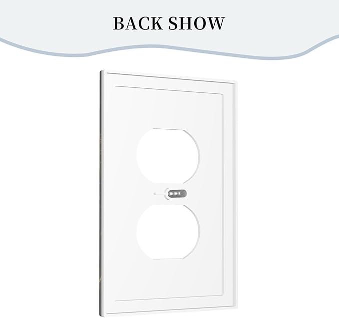 Decorative Outlet Covers Golden Shining Fantasy Kabbalah Tree of Life 1 Gang Duplex Light Switch Cover Plate Unique Wall Plate Electrical Switch Plate Covers for Bedroom Home Decor