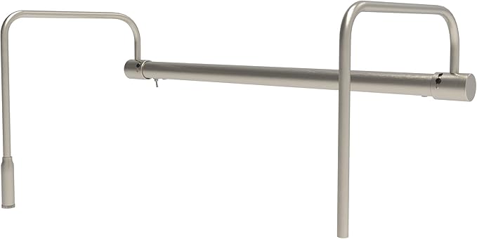 Cocoweb 16 Inch Tru-Slim Satin Nickel Picture Light - LED, 2700K, Adjustable Arm, Plug-in, Toggle Switch, Sleek and Compact Design