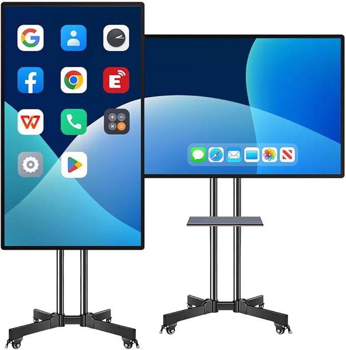Smart Board 49 Inch, 4K UHD Digital Whiteboard with Android & iOS for Live Streaming, Infrared Touch Screen Electronic Whiteboard, 8+64GB Smartboard for Classroom, Office, Meeting Room