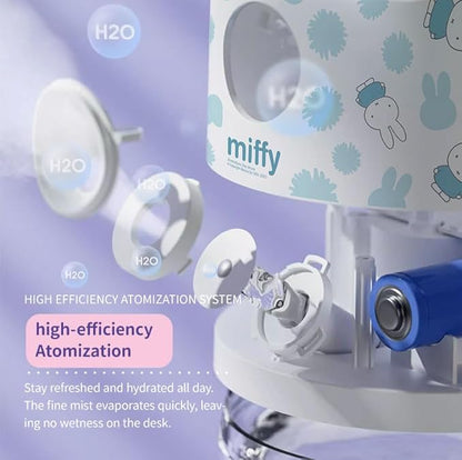 Miffy Crystal Ball Mist Humidifier - Romantic Gift Choice-(White Blue)