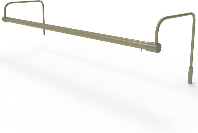 Cocoweb 30 Inch Tru-Slim Antique Brass Picture Light - LED, 2700K, Adjustable Arm, Plug-in, Toggle Switch, Sleek and Compact Design