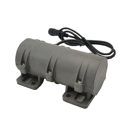 24V Vibration Motor, with 110V Adjustable Speed Power Adapter, 3800RPM, Rotary Speed for Massage Bed Vibration Alert Chair, Shaker Motor