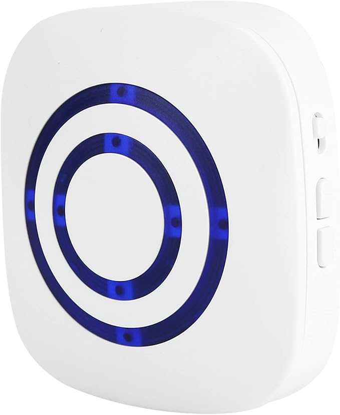 SUNGOOYUE Infrared Sensor Motion Detector Entry Door Bell Alarm with Transmitter & Receiver for Home Office Security White (One for two US regulations), SUNGOOYUEbg0m6u7yvh-02