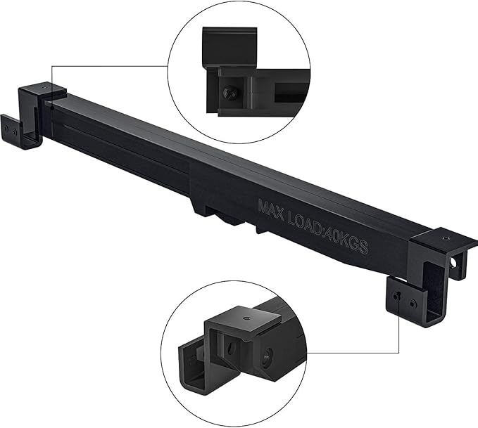 SMARTSTANDARD Barn Door Soft Close Kit, Matching A Door Weighing up to 88 Pounds, Equipped with Spring Buffer Damper, Upgrade Hole-Free Version, 2PCS