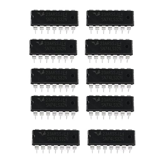 50Pcs 5 Values 74LSxx Series Logic IC Assortment Kit - IC Socket - 74LS00 74LS02 74LS04 74LS08 74LS32 IC Chip