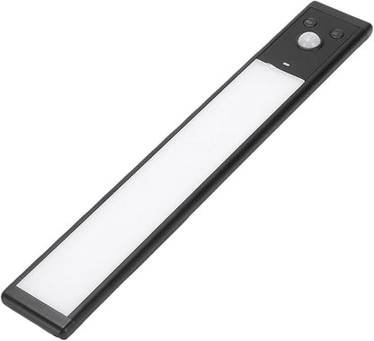 2pcs Under Cabinet Lights Rechargeable LED Motion Sensor Lights Indoor Magnetic Closet Lamps for Kitchen Stick On 3 Color