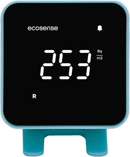 Ecosense EB100 EcoBlu, Home Radon Detector, Capture & Display Results Every 10 Minutes, Short & Long-Term Continuous Monitoring, Easy to Use