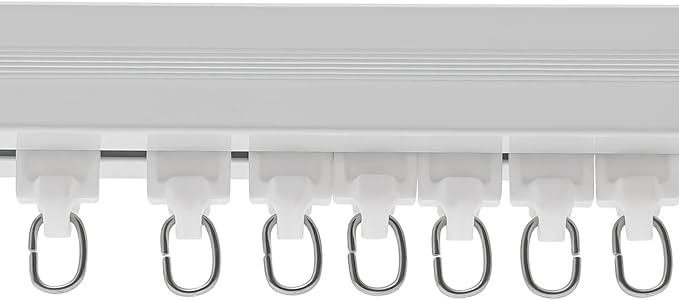 Xuthusman Smart Electric Curtains Track，Automatic Curtain Opener, Motorized Curtains Rod With Remote，Electric Curtain Rail for Home Automation Compatible
