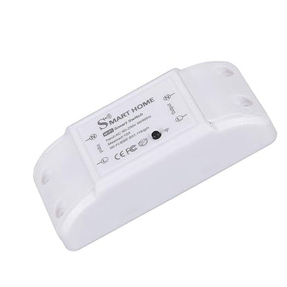 Eversecu WiFi Smart Light Switch 10A Mini DIY Breaker Module, Control by Smart Life/Tuya App, Compatible with Google Home/Alexa Echo
