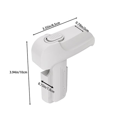 2 Pack Upgrade Child Proof Refrigerator Lock with Two Ways to Open, Home Fridge Freezer Door Lock Latch Catch to Keep Door Closed, no Tools Need or Drill (White)