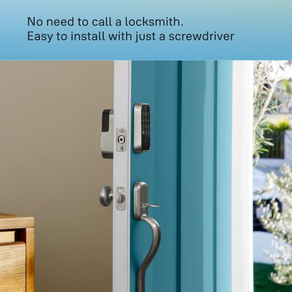 Yale Assure Lock 2 Deadbolt, Satin Nickel Keyless Entry Door Lock with Digital Touchscreen Keypad and Bluetooth Connectivity (No Wi-Fi), ‎YRD430-BLE-619