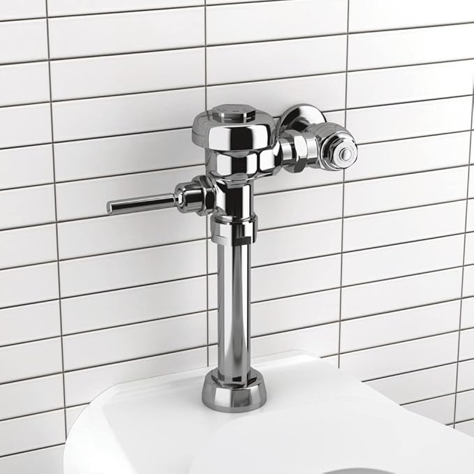 Sloan Regal 111 Exposed Manual Water Closet Flushometer, 1.28 GPF Manual Flush Valve - Single Flush, Fixture Connection Top Spud, Diaphragm Valve, Polished Chrome Finish, 3080050