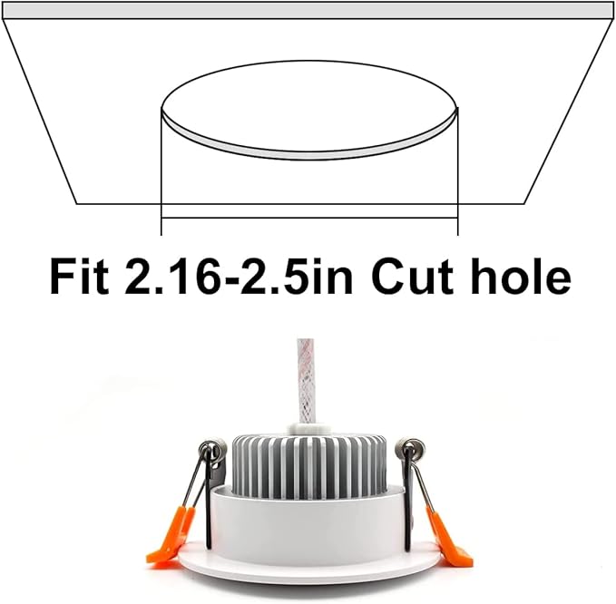YGS-Tech 2 Inch LED Recessed Lighting, Dimmable Downlight 3W(35W Halogen Equivalent), CRI80, 4000K Natural White Ceiling Light with LED Driver (10 Pack)