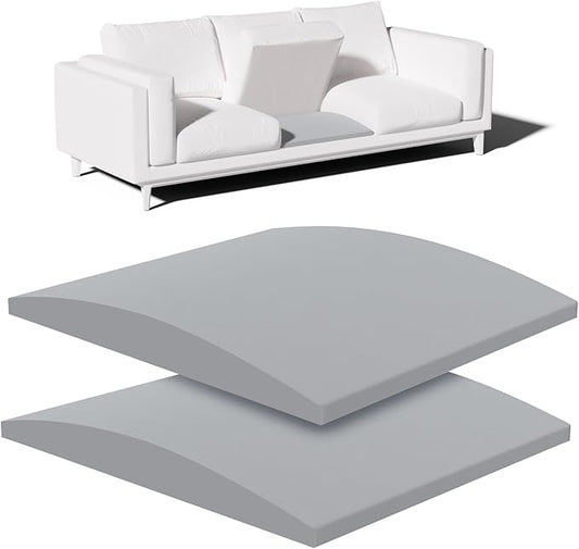 Couch Cushion Support for Sagging Seat – 2 Pack 20x20x2 Inch Sofa Cushion Board Saver & Replacement Insert for Saggy Couch or Chair, Quick No-Tool Install with 40D High Density Foam