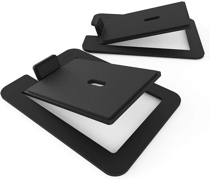 Kanto TUK Premium Powered Speakers - Pair with S6 Desktop Speaker Stands (Black)
