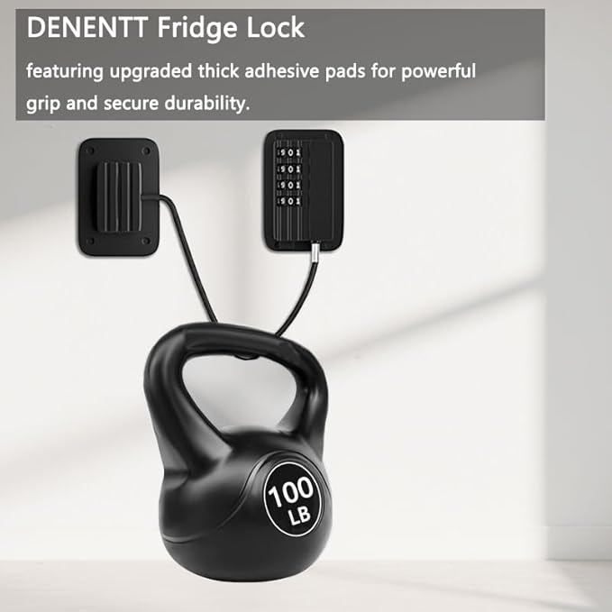 2 Pack Refrigerator Lock, Cabinet Locks, Child Safety Cabinet Locks, with Combination Fridge Lock, for Fridge, Cabinets, Window, Drawers, Adhesive Installation, No Drilling Required(Black)