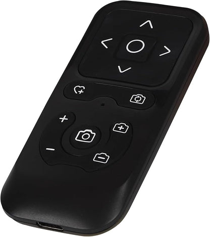 Wireless Camera Remote Control for iPhone, Control Phone Camera Shutter and Zoom, Control Scrolling Remote for Tiktok Videos, Page Turner for Kindle App, for iOS, Android, iPad (Black)