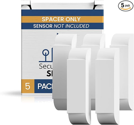Ring Alarm Magnet Riser | 5 Pack Set with 3M Adhesive - Easy Mount to Any Doorway, Window, and Entryway | Ring Sensor/Magnet Not Included (1/2 inch)