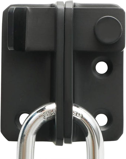 Alise Flip Latch Gate Latches Slide Bolt Latch Safety Door Lock Catch for Barn Cabinet Pet Cage Garden Bathroom Garage Window Sliding Door,Heavy Duty Stainless Steel Matte Black,MS3006R-B