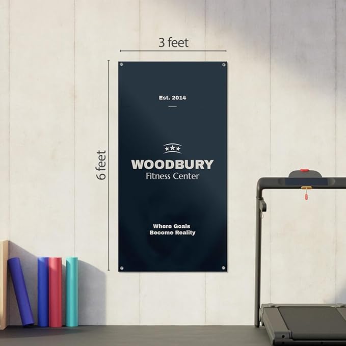 Staples Custom Scrim Vinyl Banner - 36W" x 72L" Quote Banner with 4 Grommets - Durable Outdoor Sign for Events, Promotions, and Business Advertising (Watercolor)