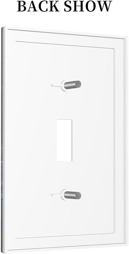 Decorative Light Switch Cover Plate Medieval Vintage Sailing Adventure Sailings Ocean Waves 1 Gang Single Toggle Wall Plate Electrical Outlet Covers Decorate Switch Plate Cover for Bedroom Cabin Decor