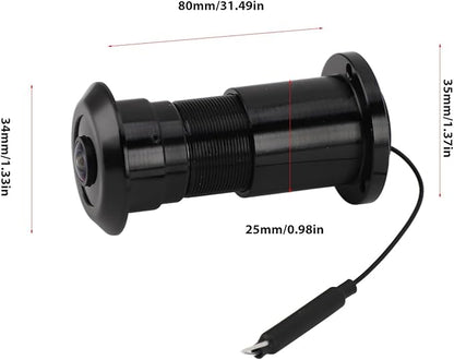 Door Peephole Camera, 1080P Smart Door Eye Hole Camera, 180 Degree Wide View Angle, 2 Way Talk, Doorbell Security Camcorder Peephole Viewer for Home