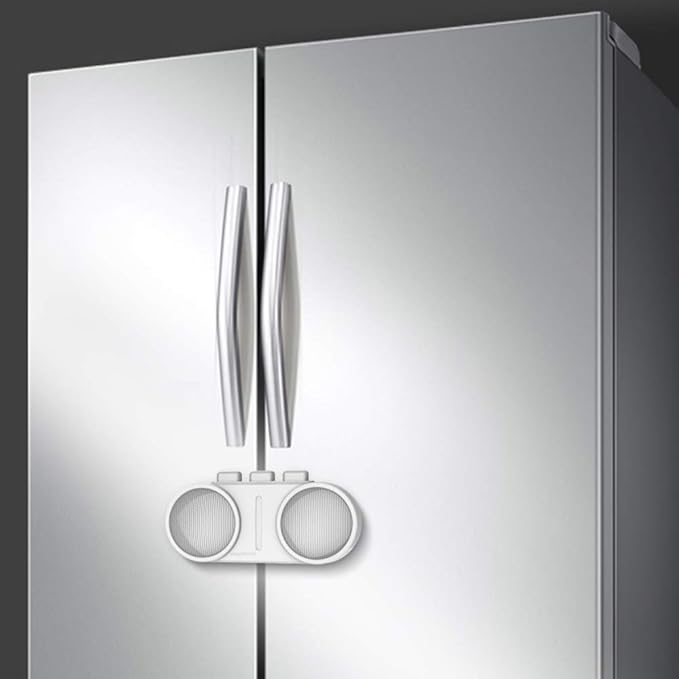 EUDEMON Baby Safety French Fridge Door Lock Freezer Refrigerator Lock Cabinet Cupboard Lock for Childproof & Pet Proofing Easy to Install no Tools Need or Drill (1 Pack,White)