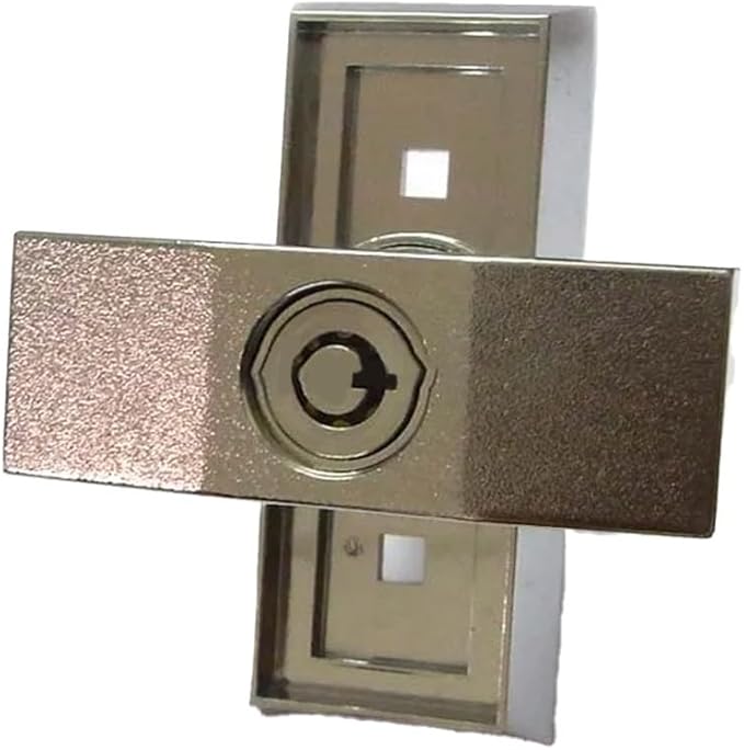 Zinc Alloy T‑Handle Security Lock Compatible with Vending Machines, Car Washing Systems, Silver